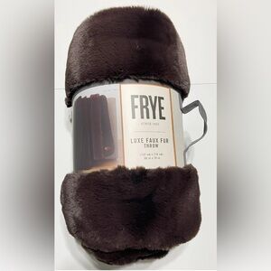 Frye Luxe Faux Fur Throw Blanket